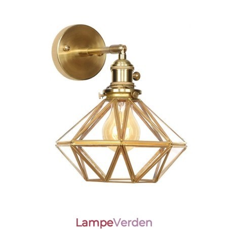 Moderne væglampe med glasskærm