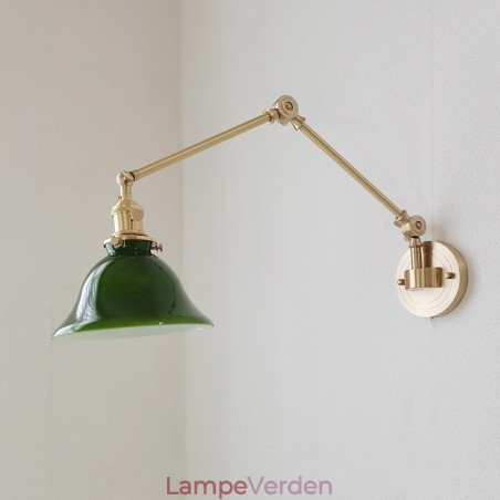 Moderne væglampe med glasskærm Moderne væglampe med glasskærm