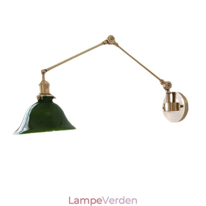 Moderne væglampe med glasskærm