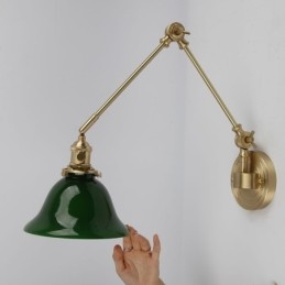 Moderne væglampe med glasskærm