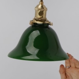 Moderne væglampe med glasskærm