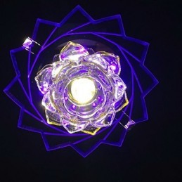 Moderne moderne Crystal Metal Flush Mount