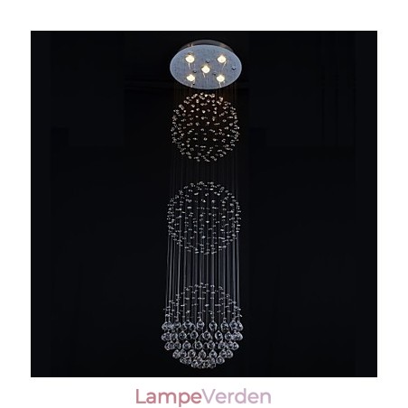 Moderne moderne krystal krom metal flush Mount Moderne moderne krystal krom metal flush Mount