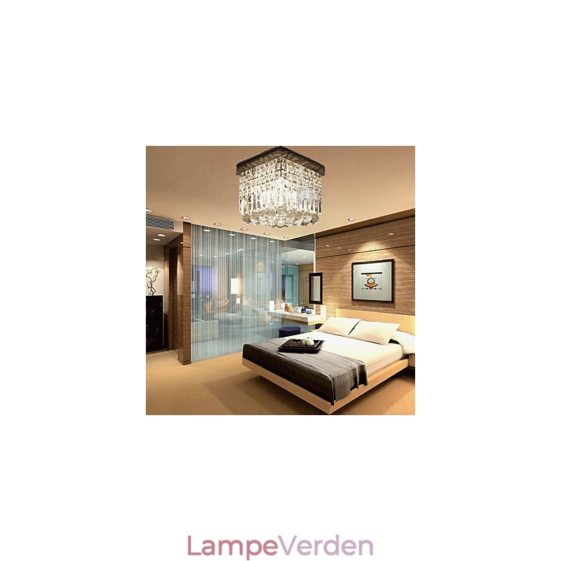 Moderne moderne Crystal Metal Flush Mount