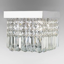 Moderne moderne Crystal Metal Flush Mount