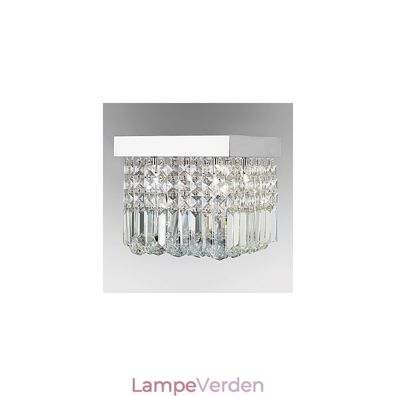 Moderne moderne Crystal Metal Flush Mount