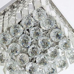 Moderne moderne Crystal Metal Flush Mount