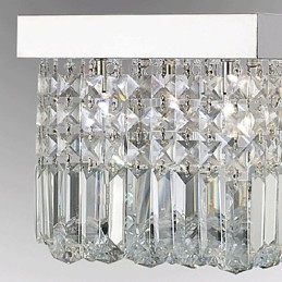 Moderne moderne Crystal Metal Flush Mount