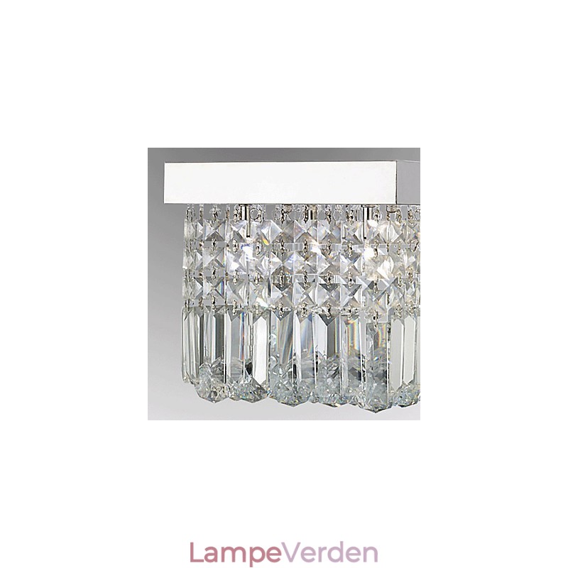 Moderne moderne Crystal Metal Flush Mount