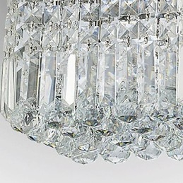 Moderne moderne Crystal Metal Flush Mount