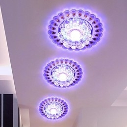 Krystal Loftslampe Spotlight SMD 3W Creative Lampe Rør Lys Farverig Farve Kuppel Lys