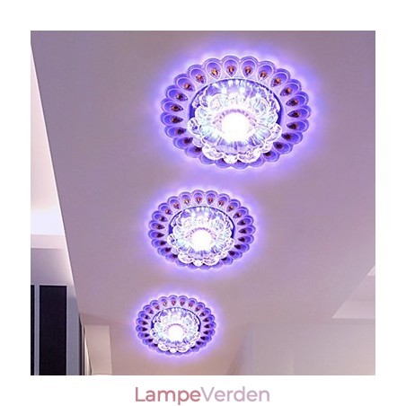 Krystal Loftslampe Spotlight SMD 3W Creative Lampe Rør Lys Farverig Farve Kuppel Lys Krystal Loftslampe Spotlight SMD 3W Creative Lampe Rør Lys Farverig Farve Kuppel Lys