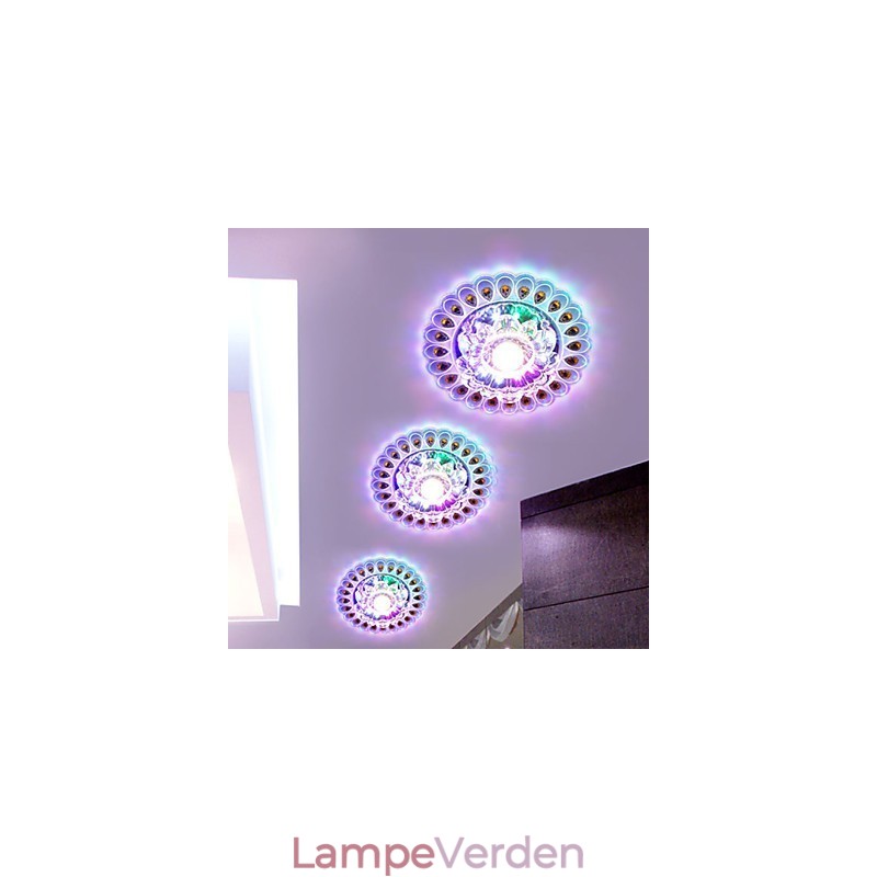 Krystal Loftslampe Spotlight SMD 3W Creative Lampe Rør Lys Farverig Farve Kuppel Lys