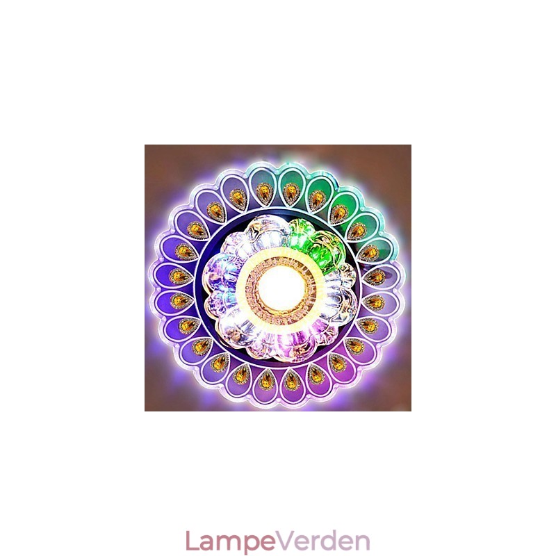 Krystal Loftslampe Spotlight SMD 3W Creative Lampe Rør Lys Farverig Farve Kuppel Lys