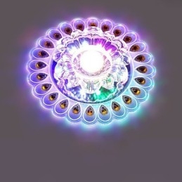 Krystal Loftslampe Spotlight SMD 3W Creative Lampe Rør Lys Farverig Farve Kuppel Lys