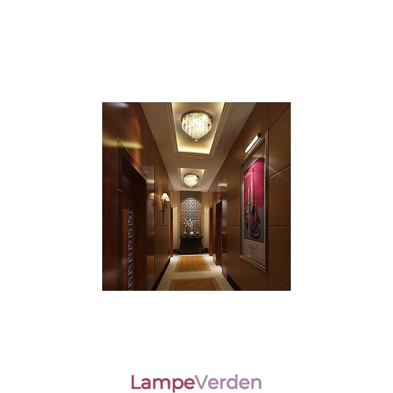 Moderne moderne Crystal Metal Flush Mount