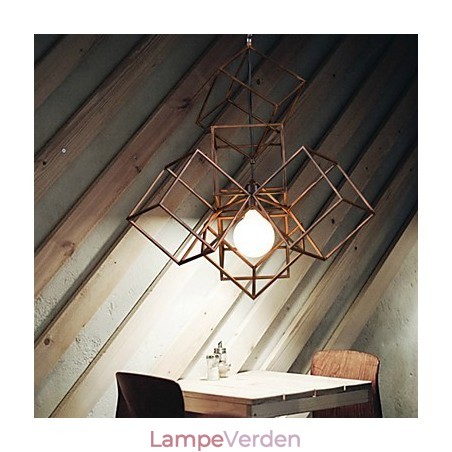 Vedhæng 1 lys vintage minimalistisk jernmaleri lysekrone Vedhæng 1 lys vintage minimalistisk jernmaleri lysekrone