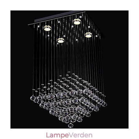 Clear Crystal 4 Lights Flush Mount i enkelt design Clear Crystal 4 Lights Flush Mount i enkelt design