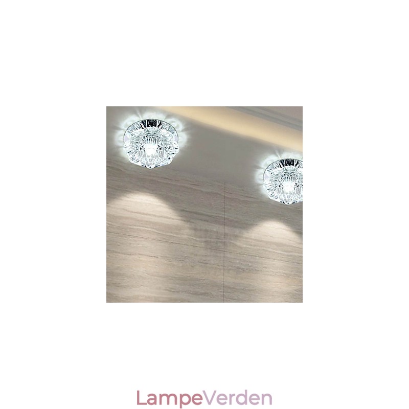 Krystal Loftslampe Spotlight SMD 3W Creative Lampe Rør Lys Farverig Farve Kuppel Lys