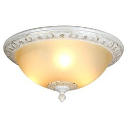 Retro Chrome Metal Flush Mount