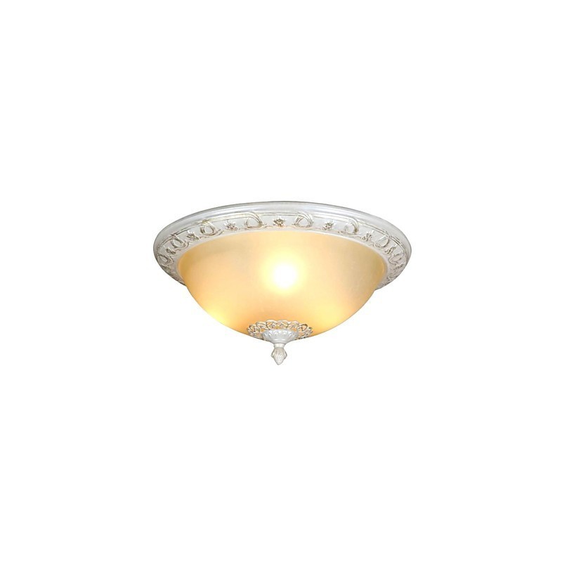 Retro Chrome Metal Flush Mount