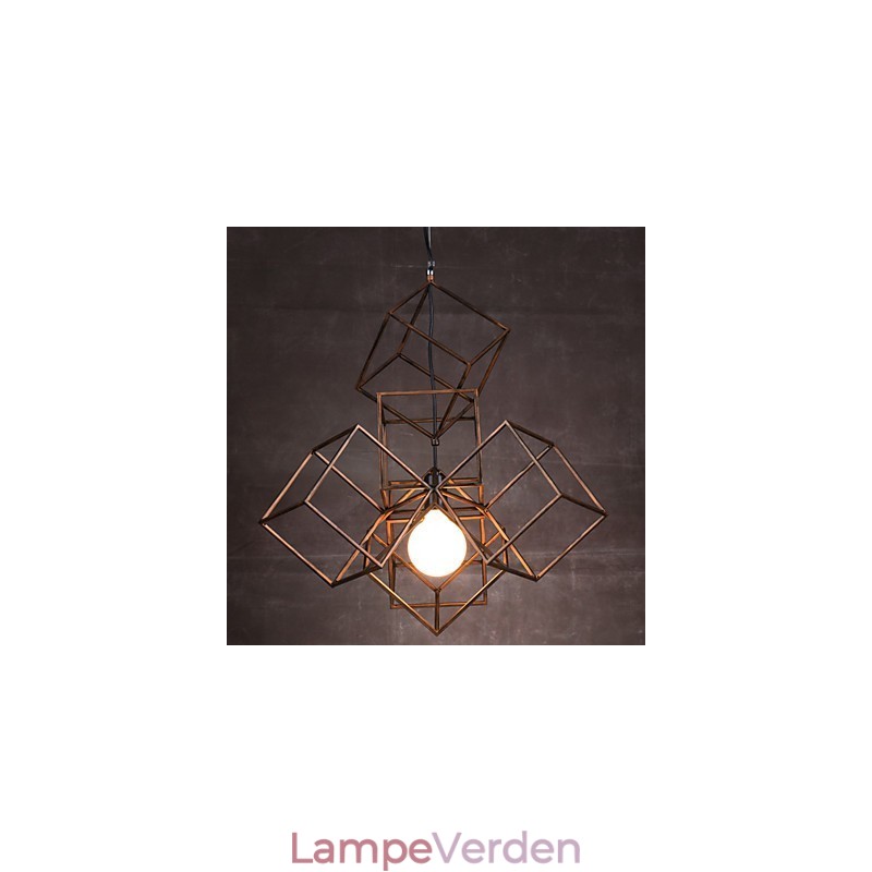 Vedhæng 1 lys vintage minimalistisk jernmaleri lysekrone