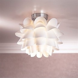 Hvid blomst loftslys 1 lys pendel hængende lampe armatur