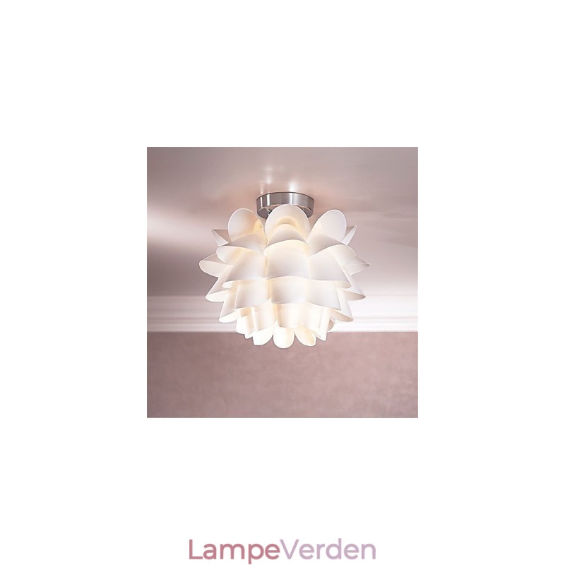 Hvid blomst loftslys 1 lys pendel hængende lampe armatur