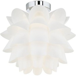 Hvid blomst loftslys 1 lys pendel hængende lampe armatur