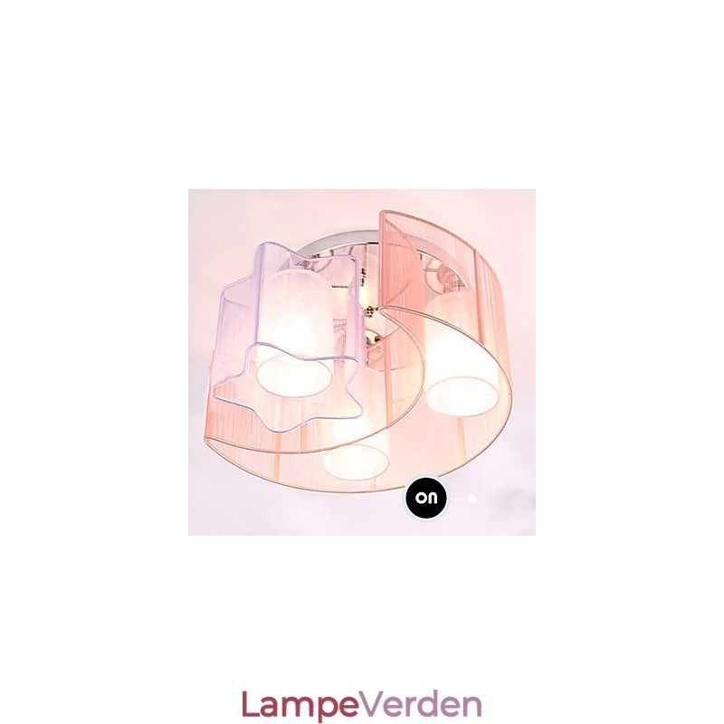 Tegning Line Romantiske Stjerner Månen Absorber Dome Light Lamp