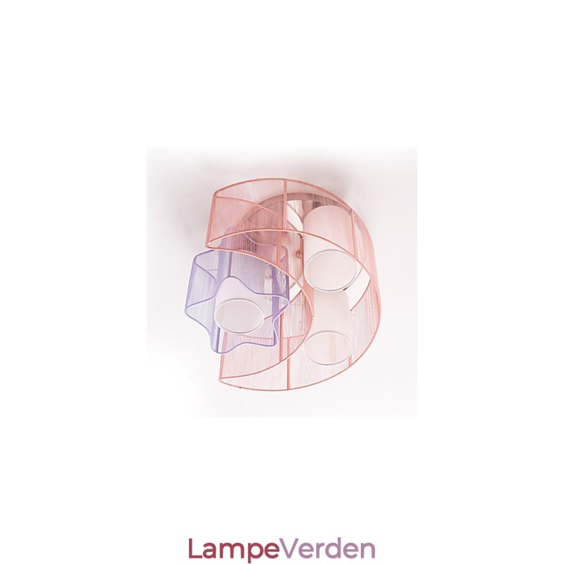 Tegning Line Romantiske Stjerner Månen Absorber Dome Light Lamp