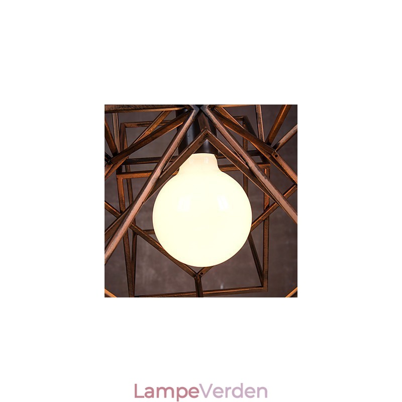 Vedhæng 1 lys vintage minimalistisk jernmaleri lysekrone