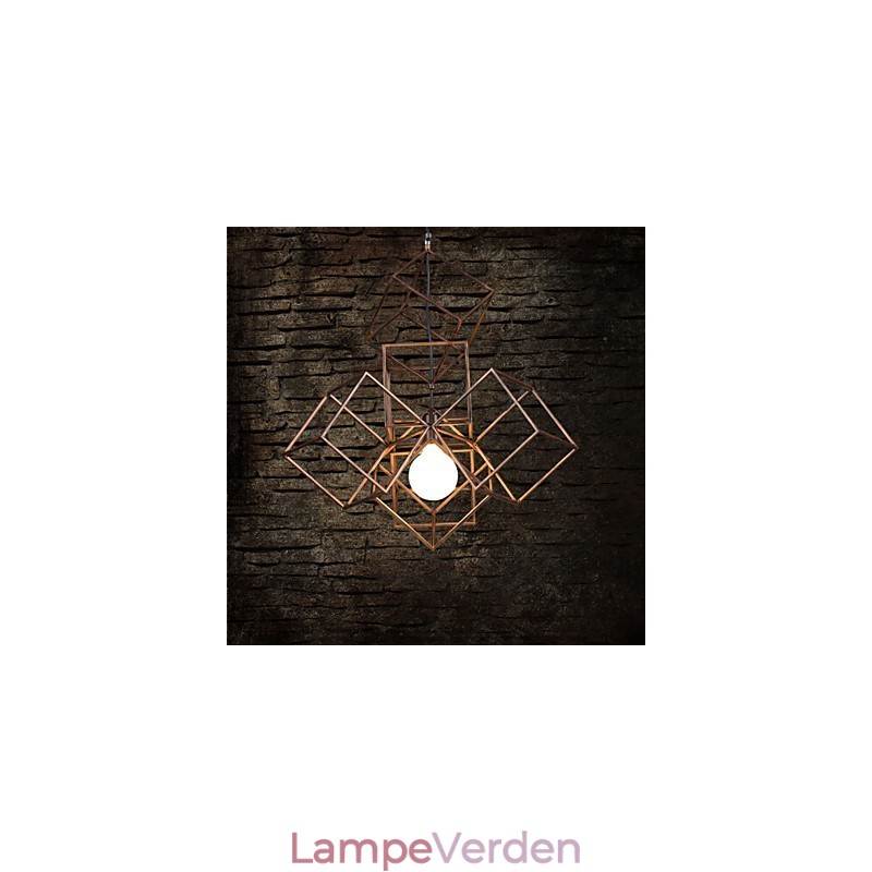 Vedhæng 1 lys vintage minimalistisk jernmaleri lysekrone