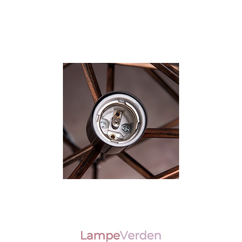 Vedhæng 1 lys vintage minimalistisk jernmaleri lysekrone