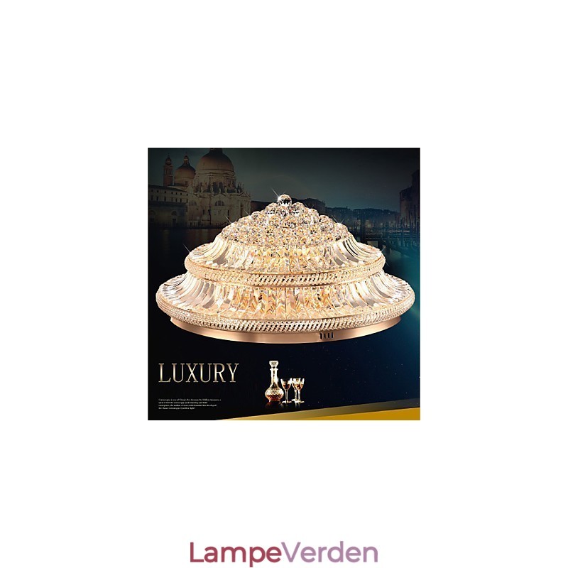 Moderne Luksus 9Moderne Krystal Loftslys Absorber Kuppel Lys Diameter 80CM