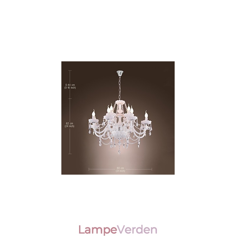 Moderne moderne galvaniseret lysekrone