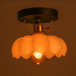 Flush Mount Retro Lighting Lights Glasloftslampe