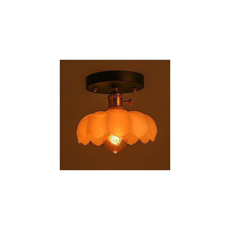 Flush Mount Retro Lighting Lights Glasloftslampe