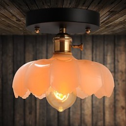 Flush Mount Retro Lighting Lights Glasloftslampe