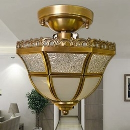 Traditionelle klassiske mini-stil messing metal Flush Mount spotlights