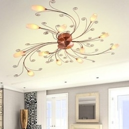 Kunstnerisk Aluminium Flush Mount Lights med 12 lys