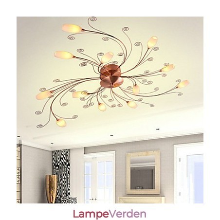 Kunstnerisk Aluminium Flush Mount Lights med 12 lys Kunstnerisk Aluminium Flush Mount Lights med 12 lys