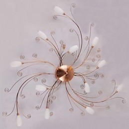 Kunstnerisk Aluminium Flush Mount Lights med 12 lys
