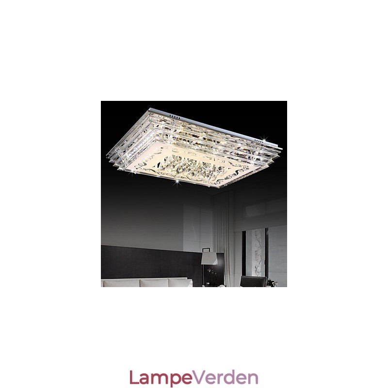 Flush Mount Three Color Light med fjernbetjening Moderne moderne glas