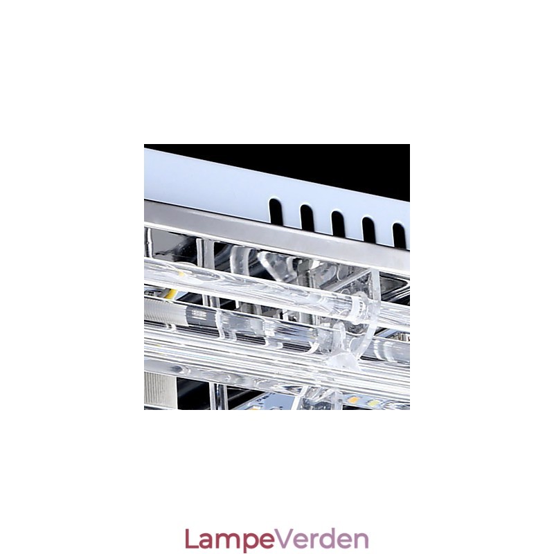 Flush Mount Three Color Light med fjernbetjening Moderne moderne glas