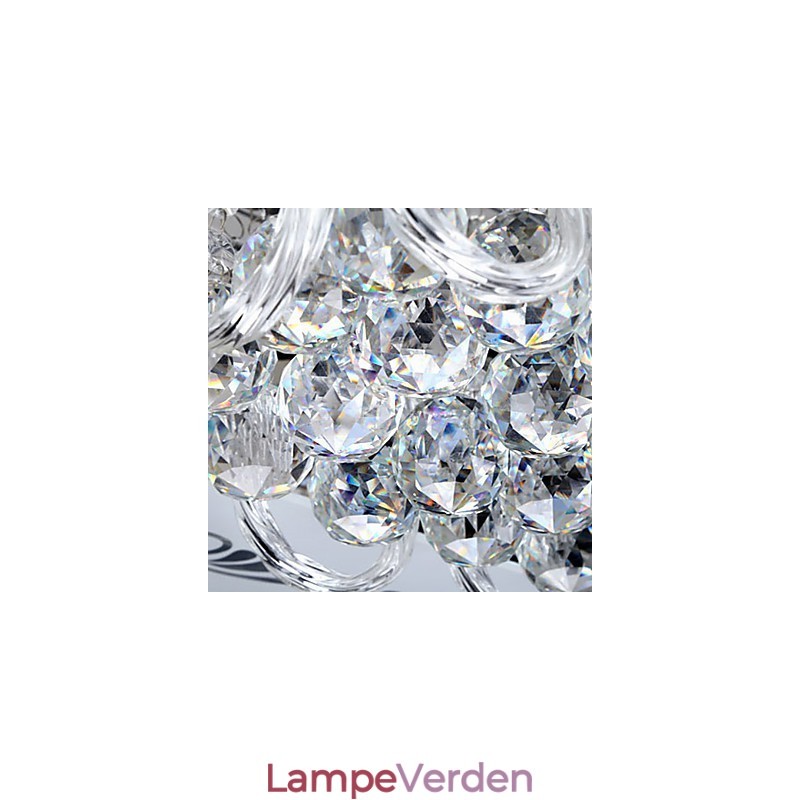 Flush Mount Three Color Light med fjernbetjening Moderne moderne glas