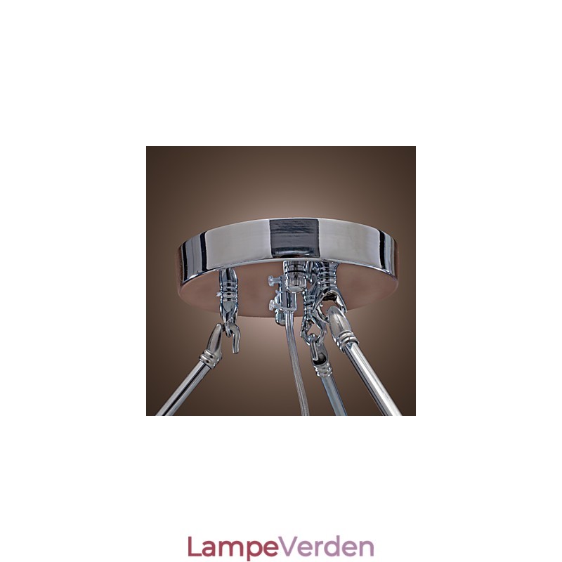 Moderne Crystal Flush Mount med 5 lys sort stofskærm