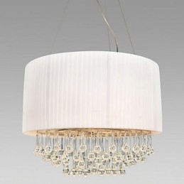 Krystal loftslampe med 5 lys