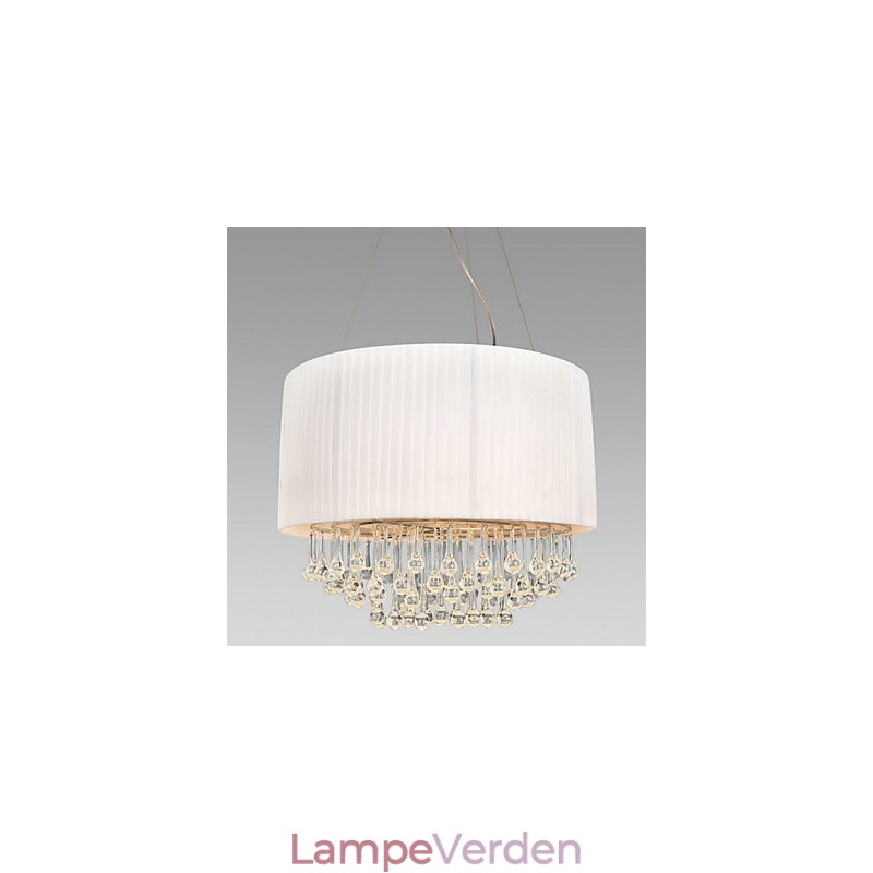 Krystal loftslampe med 5 lys