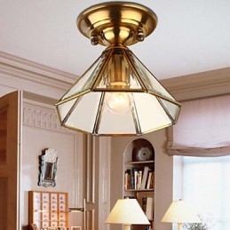 Traditionelle klassiske mini-stil messing metal Flush Mount spotlights